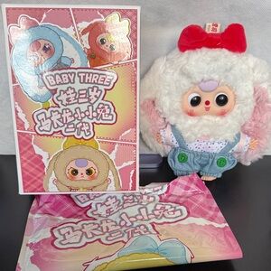 Adorable Plush Toy with Cartoon Box